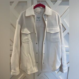 Abercrombie Cream Shirt Jacket